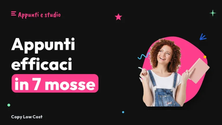 Consigli per prendere appunti efficaci