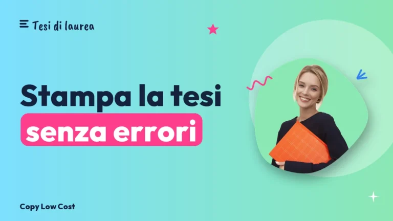 Come stampare la tesi di laurea senza errori