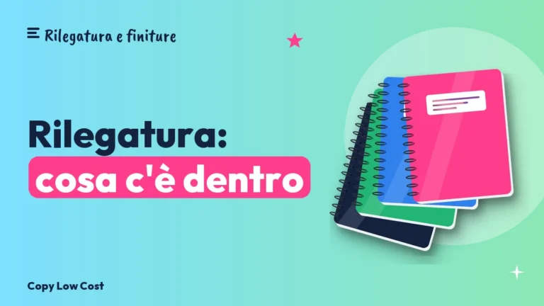 Cosa include la nostra rilegatura a spirale