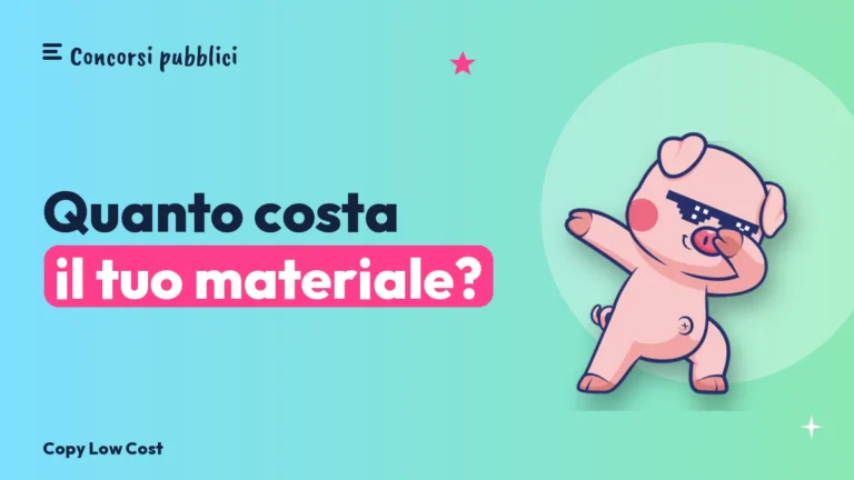 Quanto costa stampare il materiale per un concorso: esempi