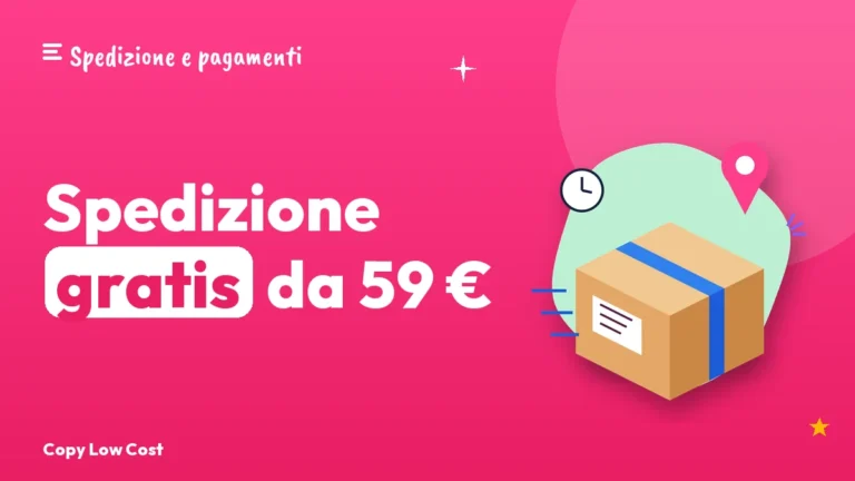 Costi di spedizione: 4,99 € o gratis da 59 €