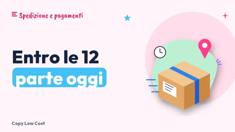 Ordina entro le 12: perché il tuo ordine parte in giornata