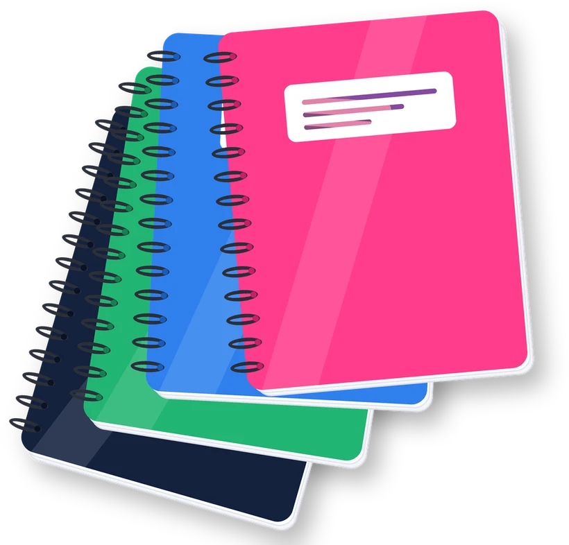 Fascicoli con rilegatura a spirale gratis da 80 pagine